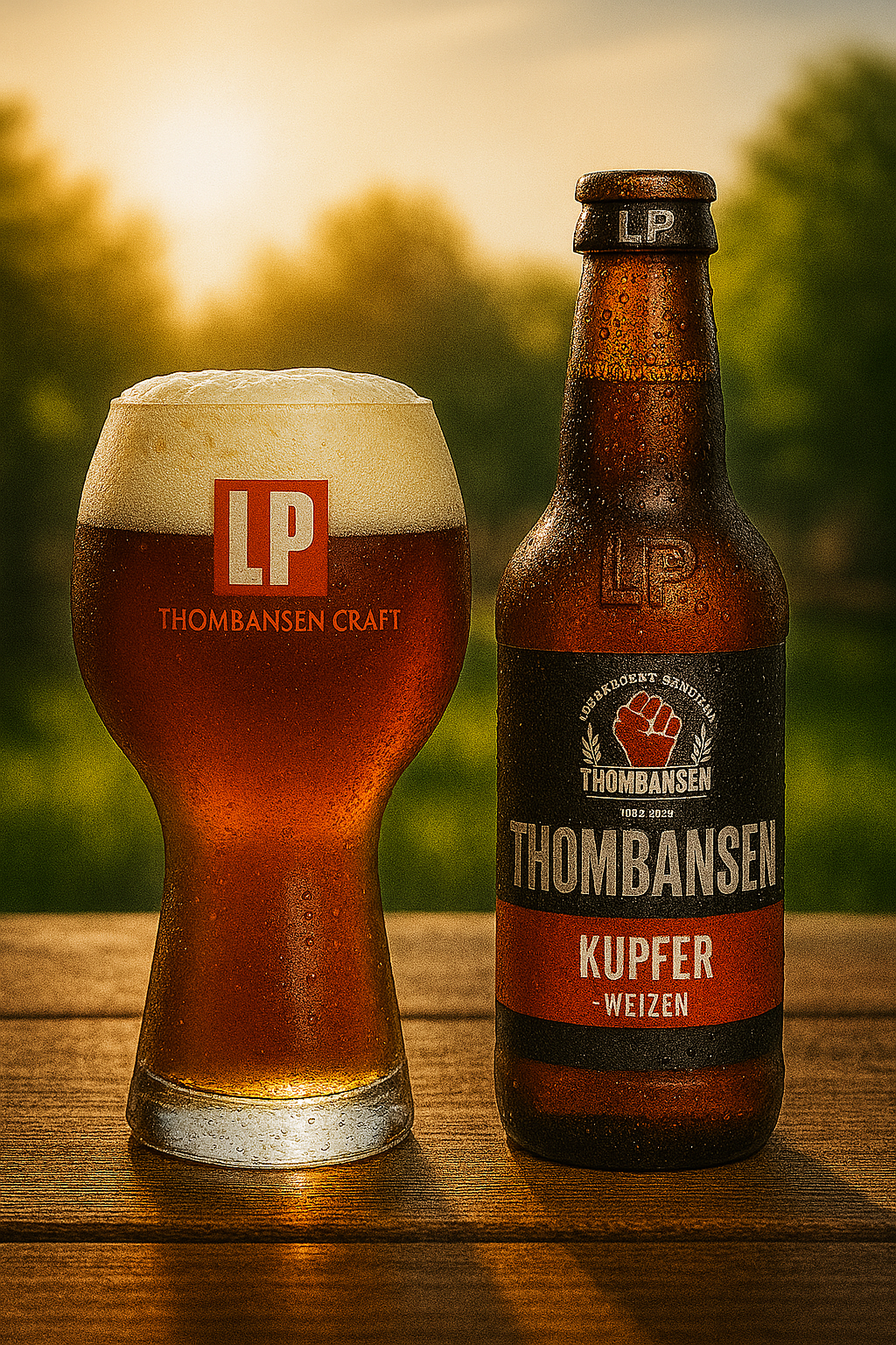 Kupfer Weizen im goldenen Sonnenlicht